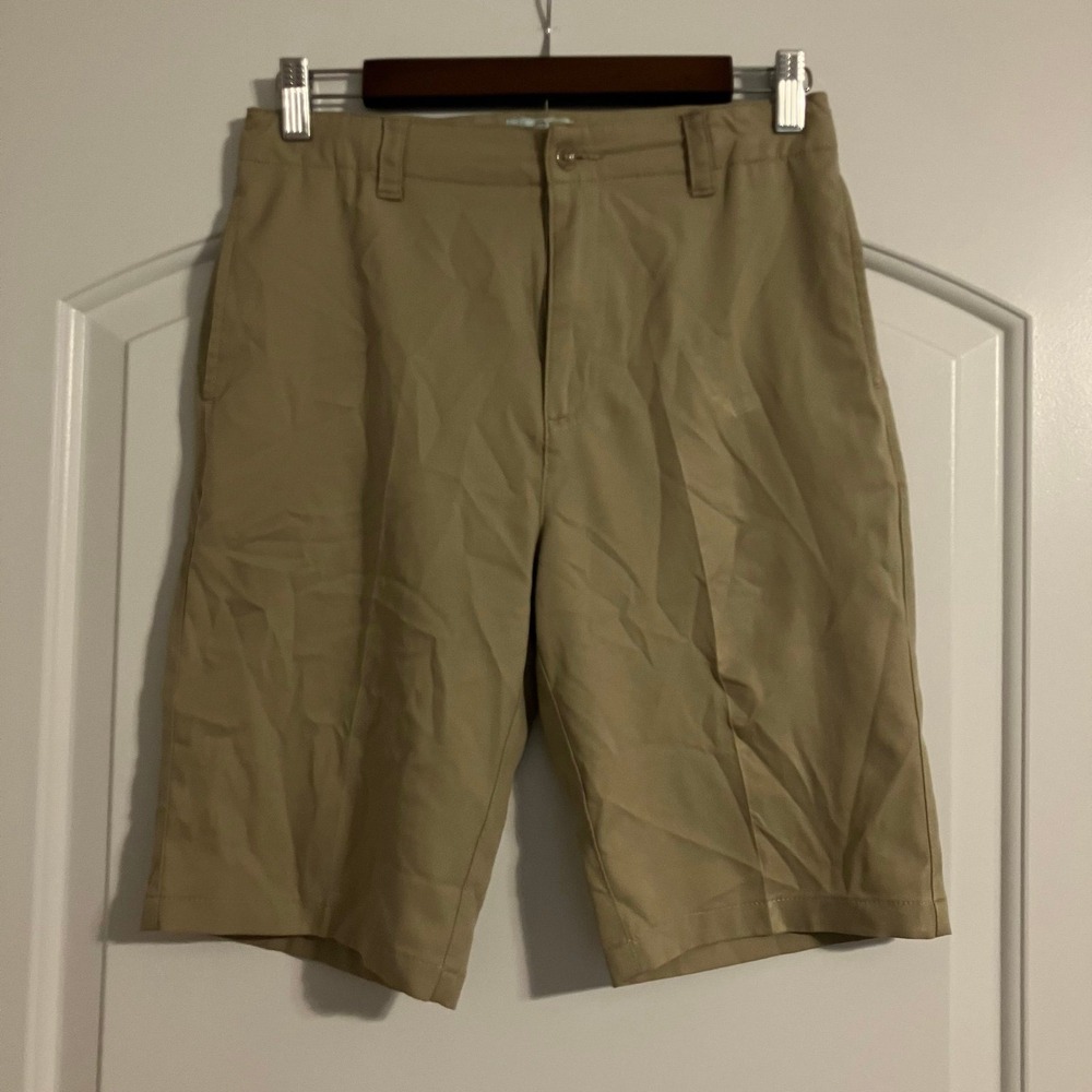 Class Club Modern Fit Khaki Tan Adjustable Waist Shorts Boy's Size 18